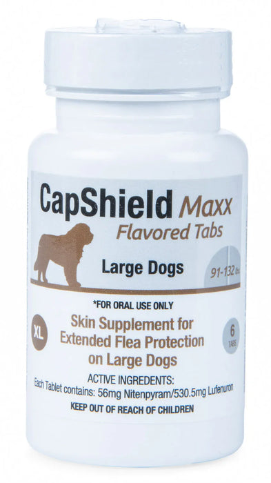 Capshield Maxx Flea Protection / 91-132 lb / 6 tablets - (Single tablet can be given once monthly as needed)