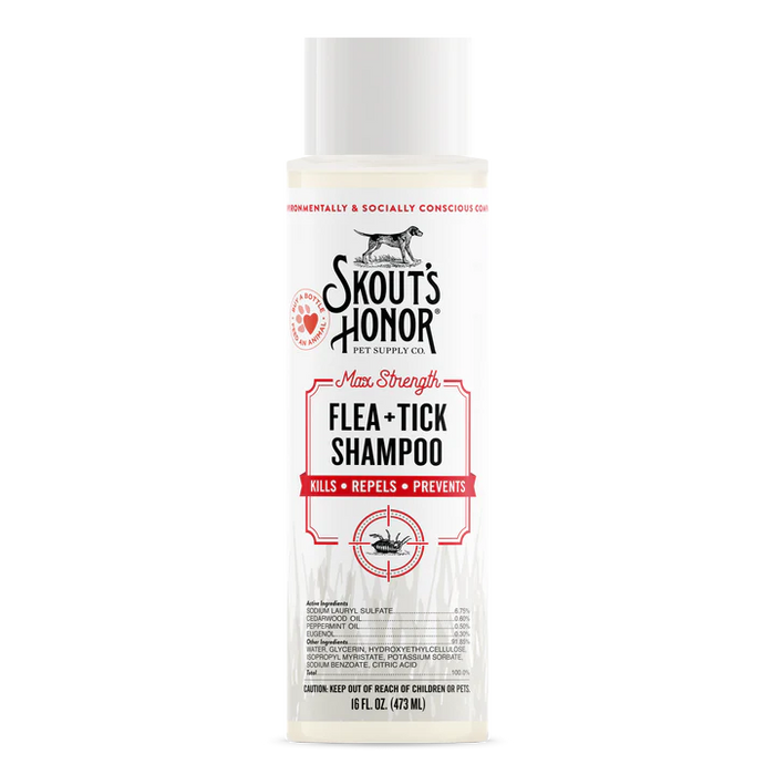 Skout's Honor Flea + Tick Dog Shampoo, 16 fl. oz.