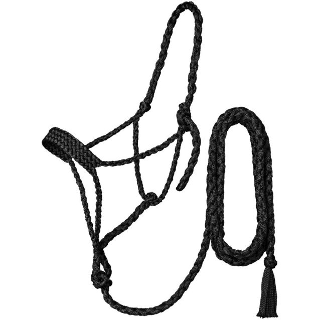 TOUGH1 PREMIUM MULE TAPE HALTER WITH LEAD