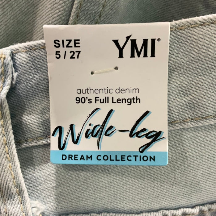 WIDE LEG TORN JEANS - YMI