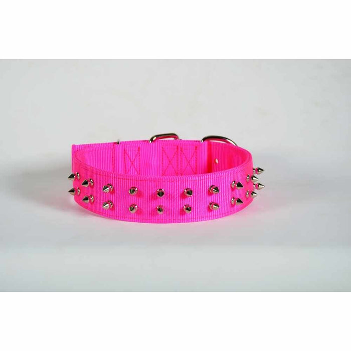 18” Pet Collar-Pink-Spike