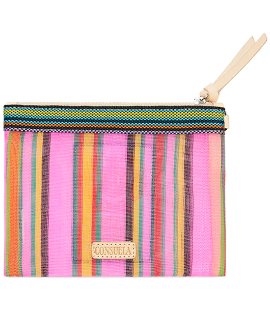 LIZZIE PATCH MINI SLIM ZIP POUCH