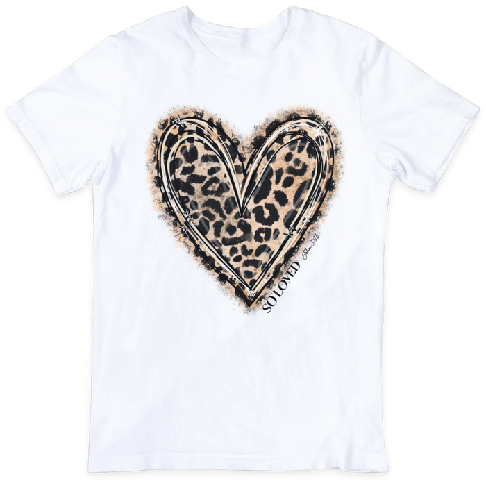 So Loved Leopard Heart - TShirt