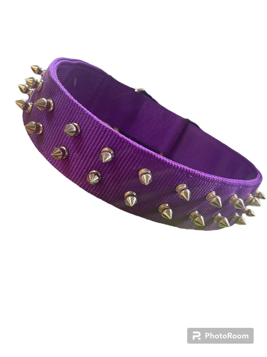 24'' PET COLLAR - PURPLE SPIKE