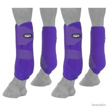 TOUGH1 EXTREME VENTED SPORT BOOTS - FULL SET - SMALL PURPLE