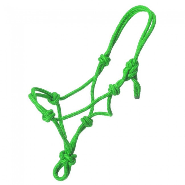 GREEN - Miniature Poly Rope Tied Halter